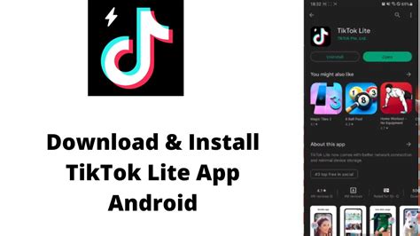 It runs seamlessly on slow networks, reduces data usage, and occupies only 9MB of space. . Tik tok lite app download
